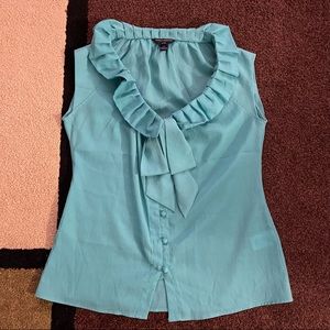 🌻4 for $20🌻 Ann Taylor XSP Blouse Tiffany Blue Color
